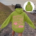 thumbnail image 2 of Womens Graphic Hoodies Cute Bow Print Long Sleeve Pullover Hoodie Unisex Oversized Y36K Preppy School Sweatshirt, 2 of 7