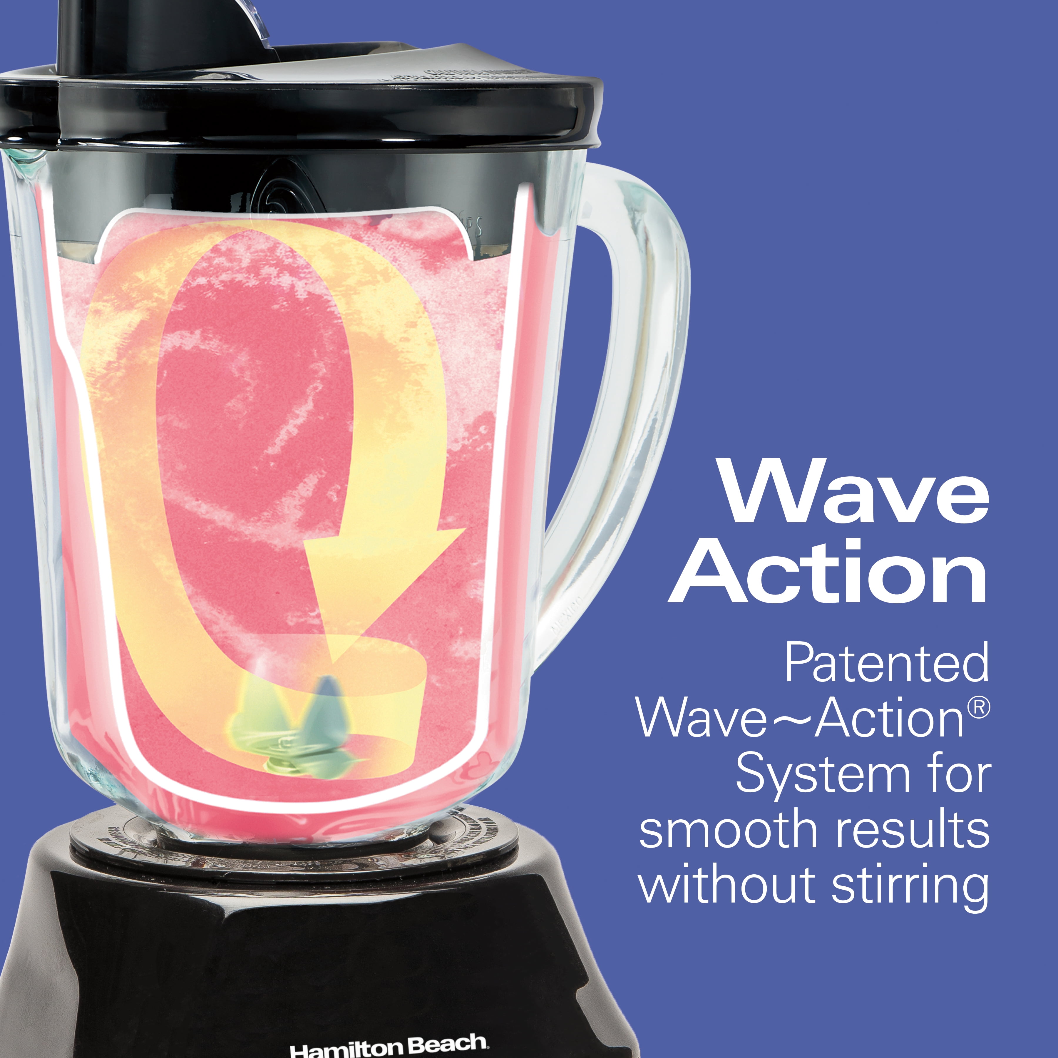 Hamilton Beach Smoothie Smart Blender with 5 Functions including One-Touch Auto Smoothie Cycle, 40 oz Glass Jar, 700 Watts Peak Power, Stainless Steel, 56208