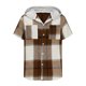 thumbnail image 3 of Camisas de Manga Larga para los Hombres con Capucha Botón Cuadrado Blusa Casual, Hombre de Manga Corta Botón Abajo Camisas, 3 of 5