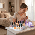 thumbnail image 3 of KIT PRO MANICURE: LÁMPARA UV/LED 54W TORNASOL + 12 GELES EFECTO GRANITO, 3 of 4