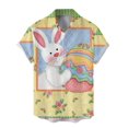 thumbnail image 1 of PMUYBHF Mode Décontractée pour Femmes Chemises Imprimées Mardi Col Rond Manches Courtes Tee Tops Tunique Blouse 3989 TG, 1 of 5