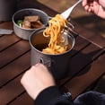 thumbnail image 4 of TOMSHOO TOMSHOO Ultra-Light Titanium Cookware Set: 1000ML Pot & 500ML Pan for Outdoor Camping, Hiking, and Backpacking Adventures, 4 of 6