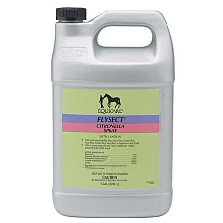 Equicare® Flysect® Citronella Spray with Lanolin 1 Gallon Refill Horses Equine