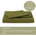 thumbnail image 3 of Olive Green Duvet Cover Full Comforter Cover Sets Soft Breathable Washed, 3 of 9