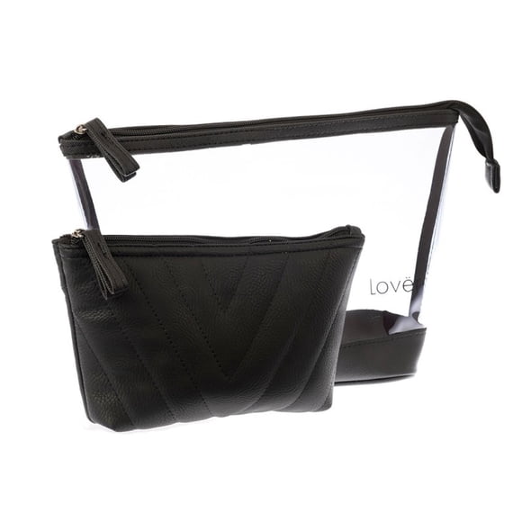 Set de 2 Cosmetiqueras Lover 9507-1 Negro Lover 9507-1 Cosmetiqueras.