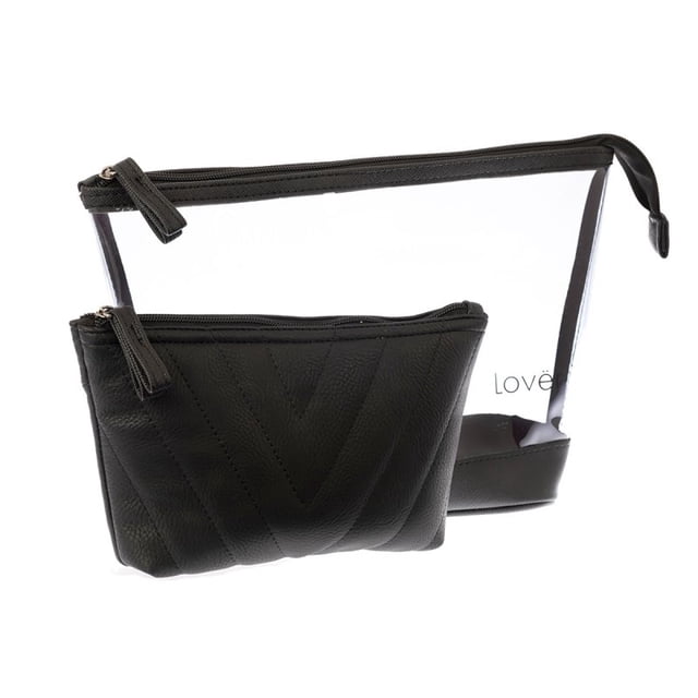 Set de 2 Cosmetiqueras Lover 9507-1 Negro Lover 9507-1 Cosmetiqueras.