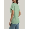 thumbnail image 3 of Womens Short Sleeve Basic Shirts Crewneck Tees Loose Fit Fashion Tops Casual Summer Clothes, 3 of 6