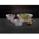 thumbnail image 5 of Juego 3 Bowls de Cristal Alemán con Diseño de Hoja en Cristal Cortado, Set de Cuencos Transparentes, Colección ETHNO, Elegancia y Funcionales con Caja de Regalo, 5 of 9
