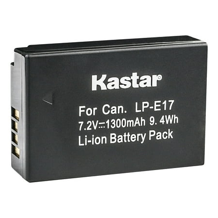 Kastar 1-Pack LP-E17 Battery Replacement for Canon Rebel SL2  EOS Rebel T6i  EOS Rebel T6s  EOS Rebel T7i  EOS Rebel T8i  EOS M3  EOS M5  EOS M6  EOS M6 Mark II  EOS 77D  EOS 200D  EOS 250D Camera