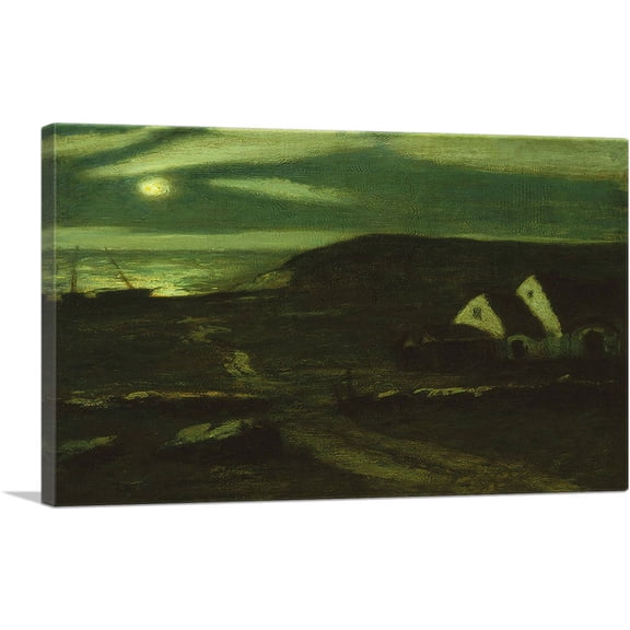 ARTCANVAS Fisherman's Hut Canvas Art Print by Albert Pinkham Ryder - Size: 26" x 18" (0.75" Deep)