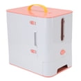 thumbnail image 4 of Distributeur de Nourriture pour Animaux, Récipient Multifonctionnel pour Nourriture Sèche avec Bol, Récipient de Stockage pour Nourriture pour Chats Intérieur Extérieur, 4 of 7