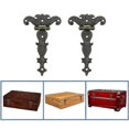 thumbnail image 4 of 2x Retro Bronze Hinges Zinc Alloy Furniture Hinge with Screws for Jewelry Boxes Cupboard Doors, 4 of 5