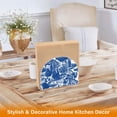 thumbnail image 6 of Yayeee Napkin Holder for Table Kitchen Paper Tissue Organization, Blue Garden Pattern, 6 of 8