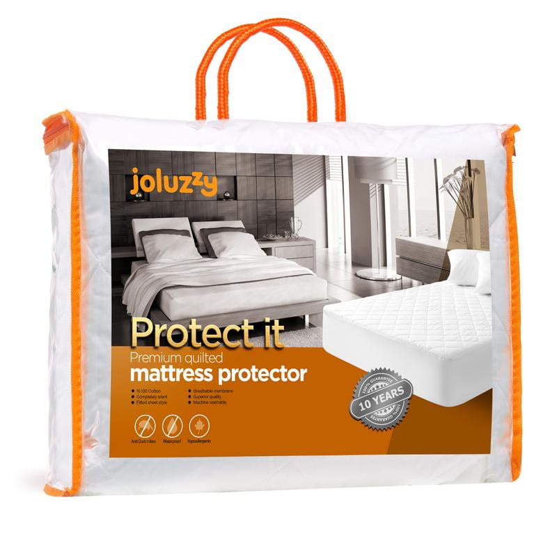 Waterproof Queen Size Fitted Sheet Mattress Pad Protector Cover Cotton Surface 