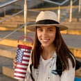 thumbnail image 6 of 30 oz American Flag 4th of July Tumbler with Handle and Flip Straw, Gifts For Memorial Day Veterans day Independence day, Patriots Coffee Mug Water Bottle, Labor Day Stainless Steel Insulated Cup, 6 of 6