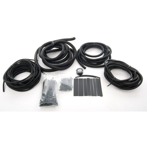 JEGS 10665 Convoluted Tubing Kit Includes 1/4 3/8 1/2 3/4 tubing; self-fusing ta