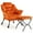 Orange, variant on Shininglove Lazy Chair with Ottoman – Large Lounge Accent Chair with Folding Footrest, 400 lb Capacity, & Side Pocket for Living Room, Bedroom, Office