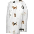 thumbnail image 4 of FREEAMG Basset Hound Puppy Pattern Men's Pajama Pants Shorts Sleepwear Lounge Pajama Bottoms, 4 of 7