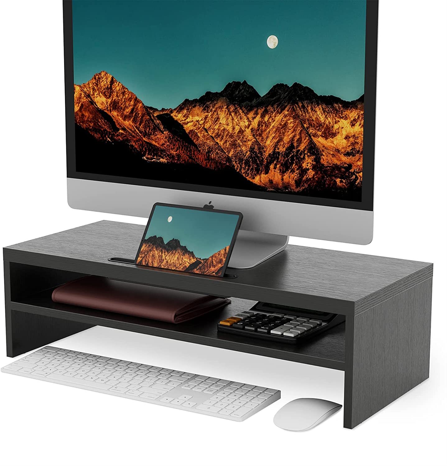 Maxgear Monitor Stand Riser 21.5 Inch, 2 Tier Computer Monitor Shelf