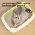 thumbnail image 4 of Semi Enclosed High Bar Litter Box With Splashs Proof Designs Provides Ample Space For Cats Includes Shovel For Kittens, 4 of 6