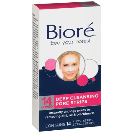 Biore Deep Cleansing Combo Pack Pore Strips 14 ct - Walmart.com