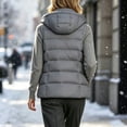 thumbnail image 5 of Women's Cropped Puffer Vest winter Lightweight Quilted Jacket Vest Sleeveless Stand Collar Zipper Coats with Pockets, 5 of 7