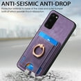 thumbnail image 2 of Dteck for Samsung Galaxy S20 FE Case, 2 in 1 Magnetic Wallet with Phone Grip, Compatible with MagSafe, Detachable Premium PU Leather Magnetic Case with Card Slots Ring Holder,Purple, 2 of 9