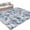 Light Gray Light Blue, variant on 8'x10' Area Rugs, Coastal Nautical Indoor Outdoor Area Rug for Living Room Bedroom, Summer Ocean Corals Wooden Grain Blue Washable Bathroom Rugs Kitchen Floor Carpet Mats Home Decor Aesthetic