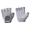 thumbnail image 2 of Guantes de yoga para mujer, guantes de gimnasio para yoga, levantamiento de pesas, conducción y deportes. Gris, 2 of 9