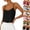 hwj# Black615, variant on Women Cami Solid Color Spaghetti Strap Scoop Neck Loose Fit Crop Top Camisole Summer Sleeveless Tank Top Casual Blouse Lightweight Basic Beach Vacation Shirt,Black,M