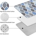 thumbnail image 5 of Blue Geometric Quatrefoil Pattern Bathroom Rugs Sets 3 Piece,Toilet Cover Set,Absorbent Non Slip Bathroom Mats Sets with U-Shaped Contour Rug Toilet Rug Set, 5 of 5