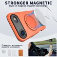 thumbnail image 2 of Designed for iPhone Air Case, PC + TPU Phone Cover, Compatible with MagSafe, Rotating Ring Kickstand, Ultra Slim Drop Protective Skin-Friendly Anti-Scratch Protective Phone Cover, Orange, 2 of 7