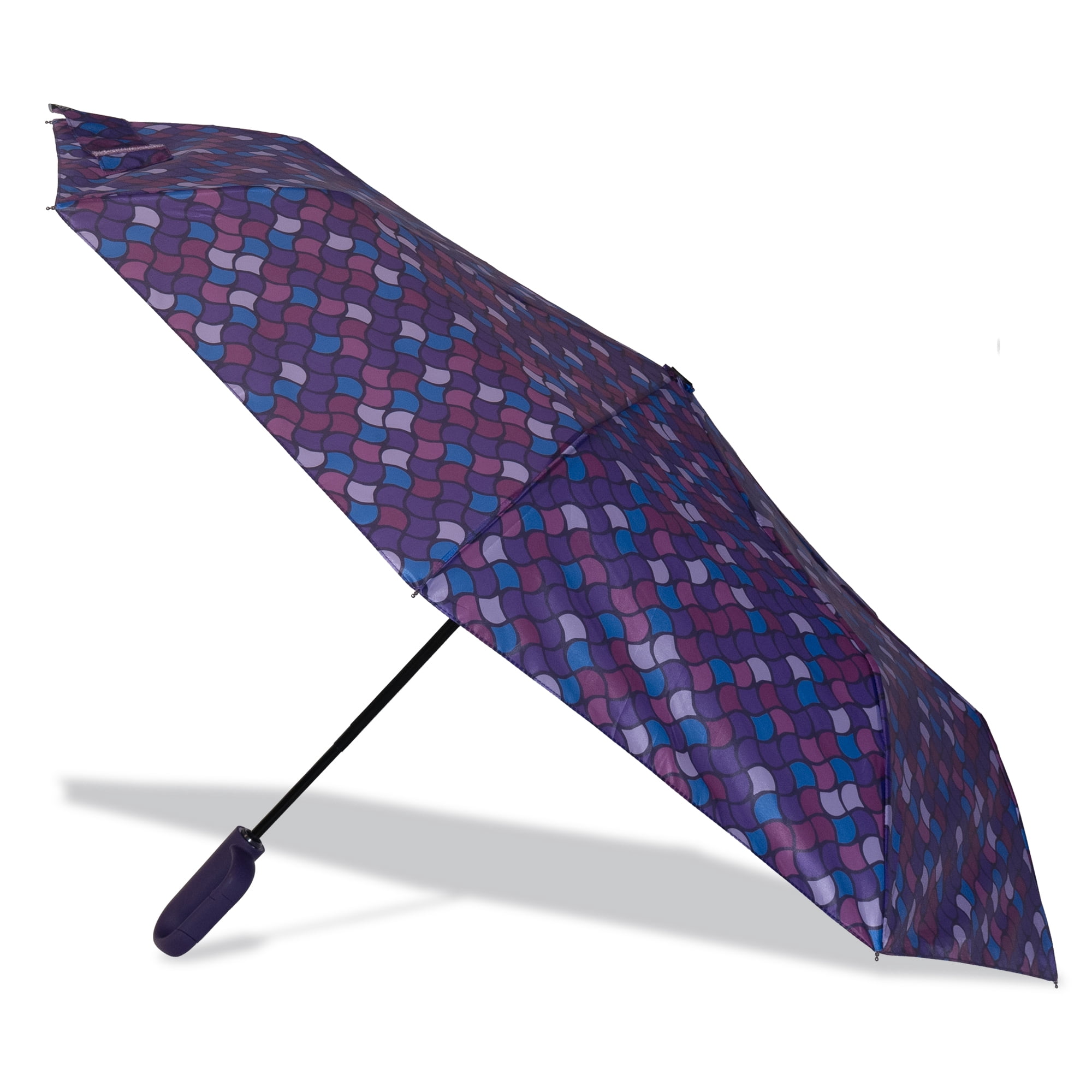 Misty Harbor Rain Umbrellas with AOC Carabiner Clip, Auto Open Auto Close, multi colored