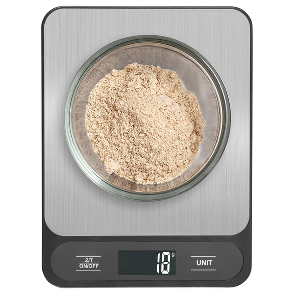 10kg Baking Scale Practical Food Weighing Scale with LCD Display and Stainless Steel Cover for Baking Cooking Counting