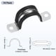 thumbnail image 3 of Uxcell 10 Paquete de Abrazaderas de Cable 1.18" 304 Acero Inoxidable Goma en Forma de U para Tubo, 3 of 7