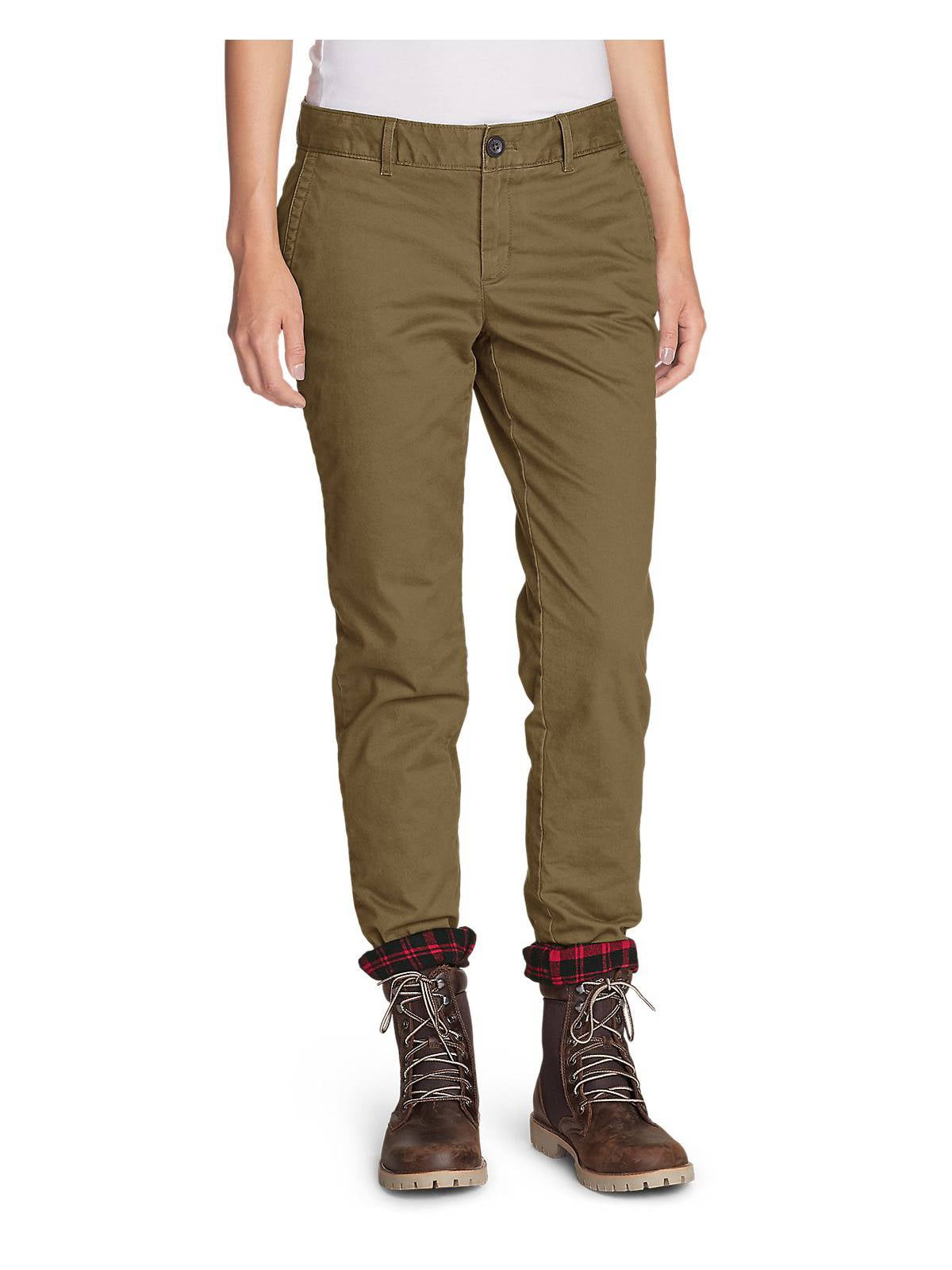 eddie bauer women's flannel lined pants