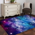thumbnail image 3 of Dreamy Galaxy Area Rugs 4x6 ft Universe Starry Sky Shine Stars Colorful Modern Washable Rug Non Slip Indoor Carpet Absorbent Floor Mat for Living Room Bedroom Dining Room, 3 of 9