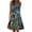 Green-A, variant on Sleeveless Marine Life Print Beach Sundress - Relaxed Fit Flow Summer Dresses for Women 2025 with Casual Midi Length & Functional Pockets Pink 4XL