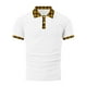 thumbnail image 5 of Blusa y camisa de manga corta con cuello vuelto para hombre, blusa de manga corta con solapa y botones estampados, blusa de poliéster para hombre, 5 of 5