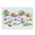 thumbnail image 1 of Floral Cutting Board, Blooming Colorful Flowers and Leaves Romantic Flourishing Garden Design Art, Decorative Tempered Glass Cutting and Serving Board, Large Size, Multicolor, by Ambesonne, 1 of 1