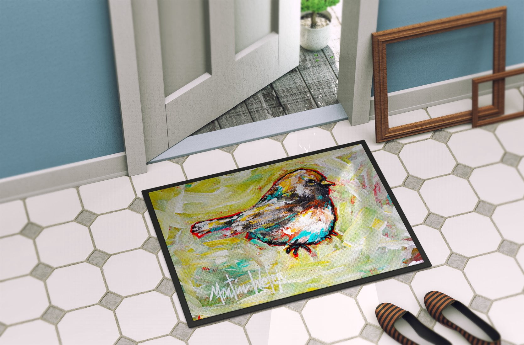 Carolines Treasures MW2017MAT 18 x 27 in. Be Winkin Doormat