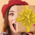 thumbnail image 2 of PMU Decorative Star Gift Bows 3-3/4 Inch Medium Yellow (12/Pkg) Pkg/1, 2 of 8