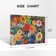 thumbnail image 4 of 12x16 inch Abstract Colorful Flower Oil Painting&nbsp;Canvas,Farmhouse Yard Garden Decor Accessory,Home Garden Yard,Study,Bedroom Wall Art Decoration,Gift For Flower Lover,Modern Art Flower Prints, 4 of 6