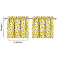 thumbnail image 4 of Country Floral Kitchen Curtains Set of 2 - 27.5x24 Inch Bright and Colorful Print, Semi-Sheer Rod Pocket Window Panels, 4 of 4