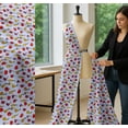 thumbnail image 5 of Soimoi Blue Cotton Voile Fabric Fruits & Vegetable Print Sewing Fabric Yard 58 Inch Wide, 5 of 7