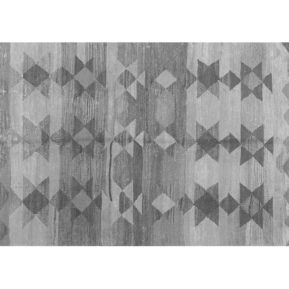 Ahgly Company Indoor Rectangle Southwestern Gray Country Area Rugs, 2' x 4'