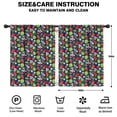 thumbnail image 2 of Blackout Kids Curtains,Black Strawberry Plants Fruit Childrens Insulated Curtains Set Of 2,Bedroom Essentials,Toddler Room Decor 42x54in(106x137cm), 2 of 4