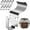White Silver_Hot#257, variant on Stainless Steel No-Drill Clip Hook for Outdoor Decorations and Siding, Rustproof Wall Hanger Hook