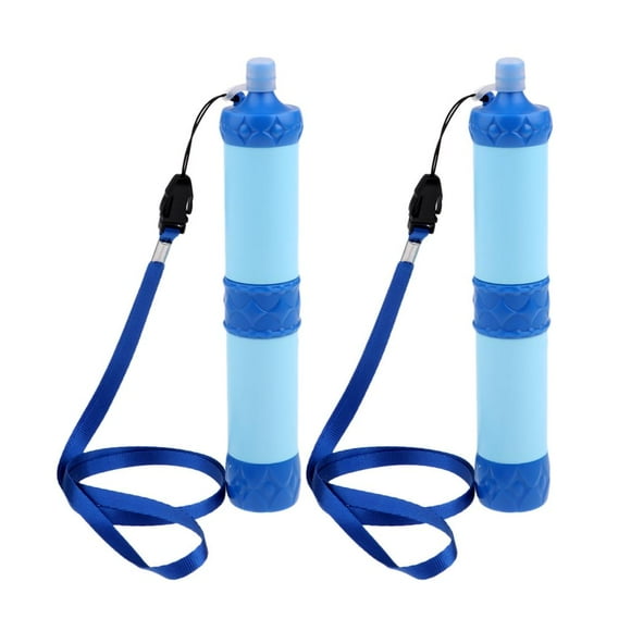 2 Unids / set Suvival de Agua Paja de Agua de Sin Químicos Hombres Mujeres Senderismo Cola Survival Device 2020 NUEVO
