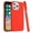 Red, variant on For iPhone 15 Classy Slick Chromed Around Hybrid Case Cover - Orange